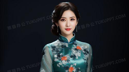中式旗袍照片,穿越时光的东方风情